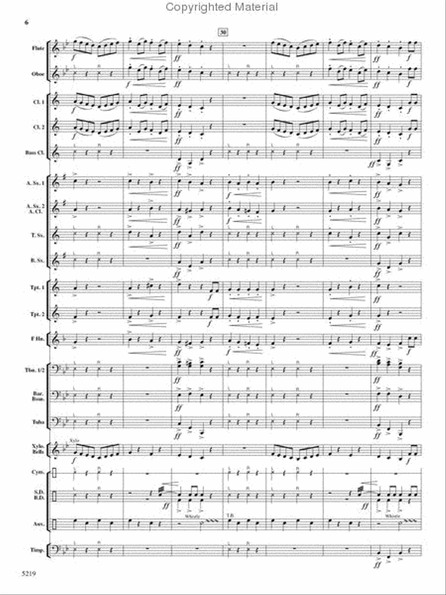 Parade of the Bumbling Wooden Soldiers Concert Band scores gallery preview page 6