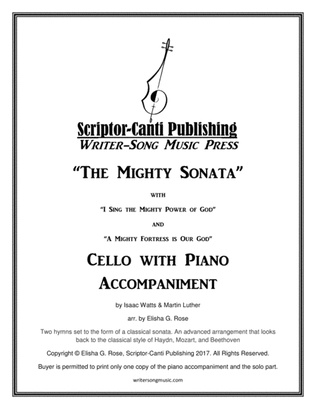 (I Sing The Mighty Power Of God & A Mighty Fortress Is Our God) The Mighty Sonata - Cello