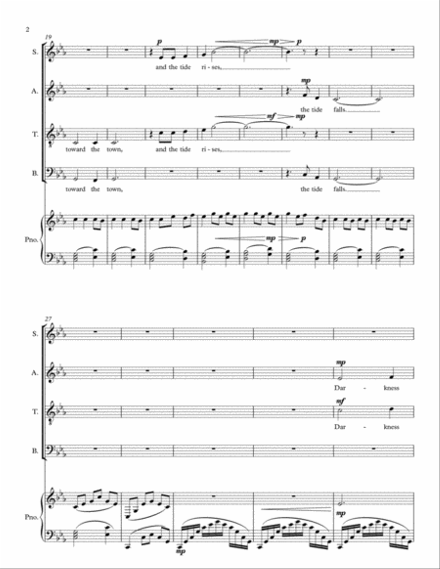 The Tide Rises, The Tide Falls 4-Part scores gallery preview page 2