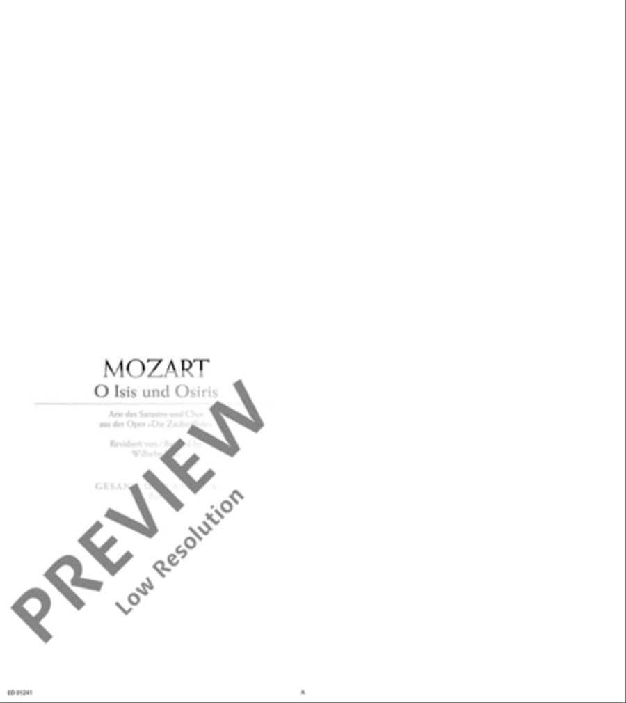 O Isis und Osiris Bass Voice scores gallery preview page 2