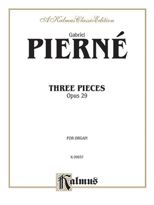 Book cover for Three Pieces, Op. 29