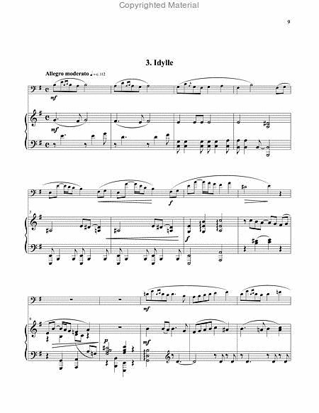 Six Romances Without Words, Op 76 for Euphonium and Piano image number null
