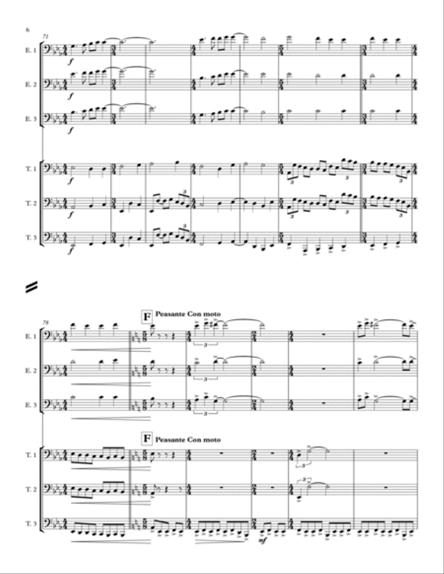 Firm Land for Tubas and Euphoniums Brass Duet scores gallery preview page 6