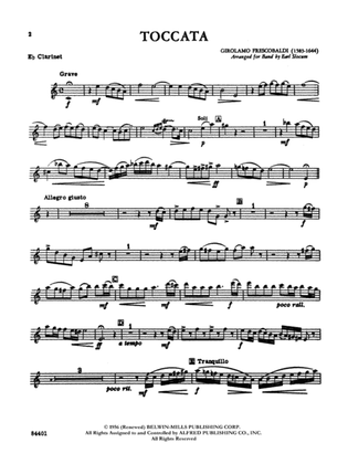 Toccata: E-flat Soprano Clarinet