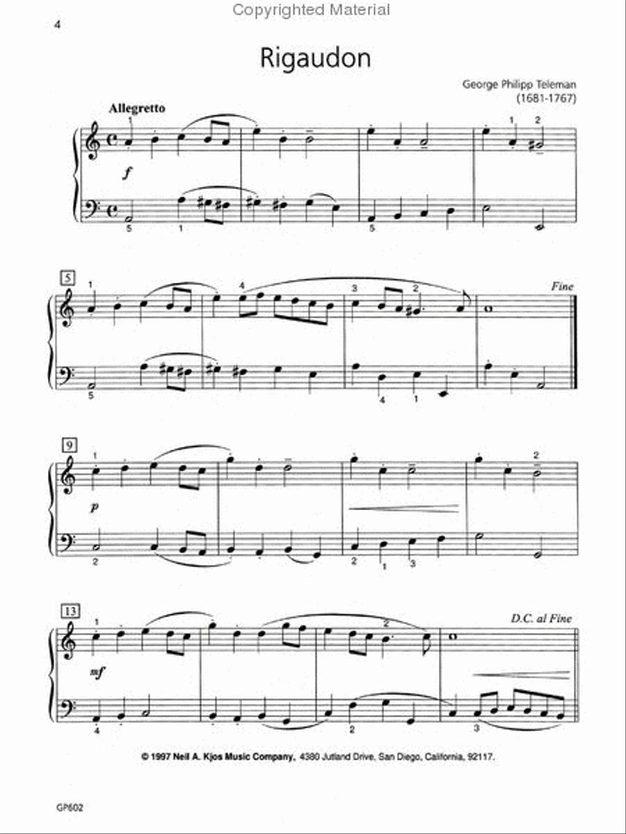 Piano Repertoire: Baroque/Classical Level 2 Piano Method scores gallery preview page 3