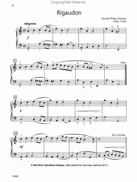 Piano Repertoire: Baroque/Classical Level 2