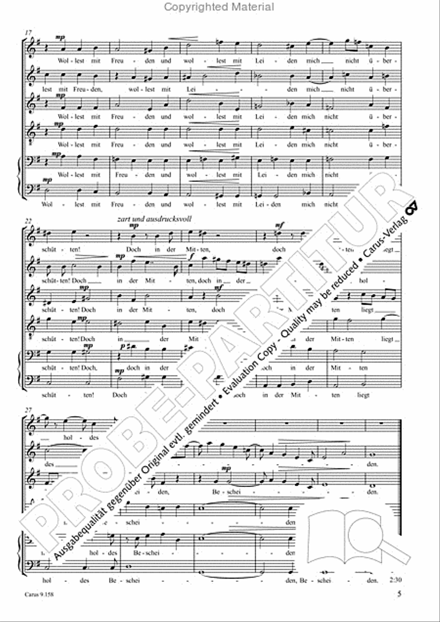 Gottwald/Wolf: Drei Lieder Mixed Choir scores gallery preview page 6