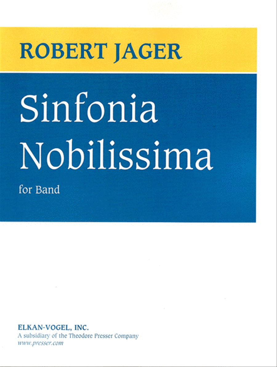 Sinfonia Nobilissima Concert Band scores gallery preview page 1
