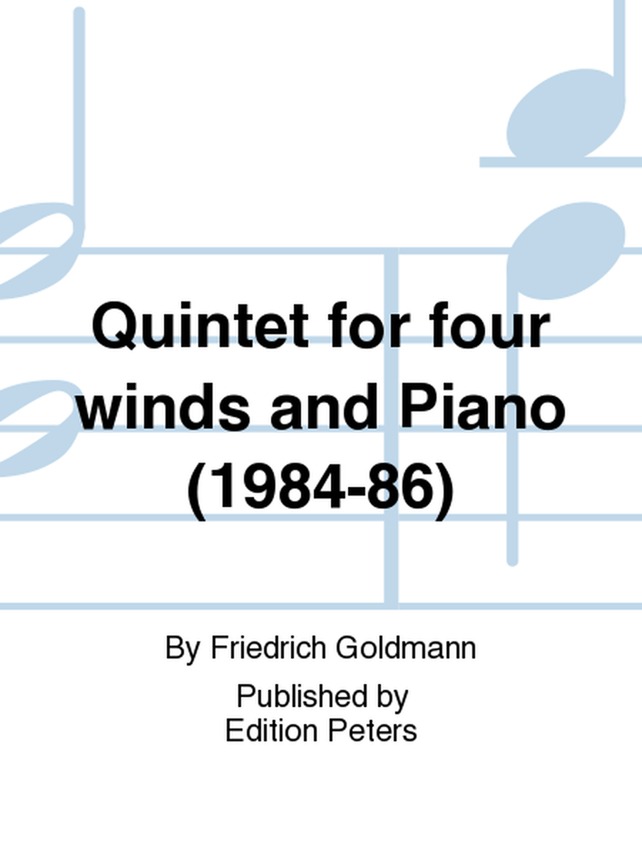 Quintet for four winds and Piano