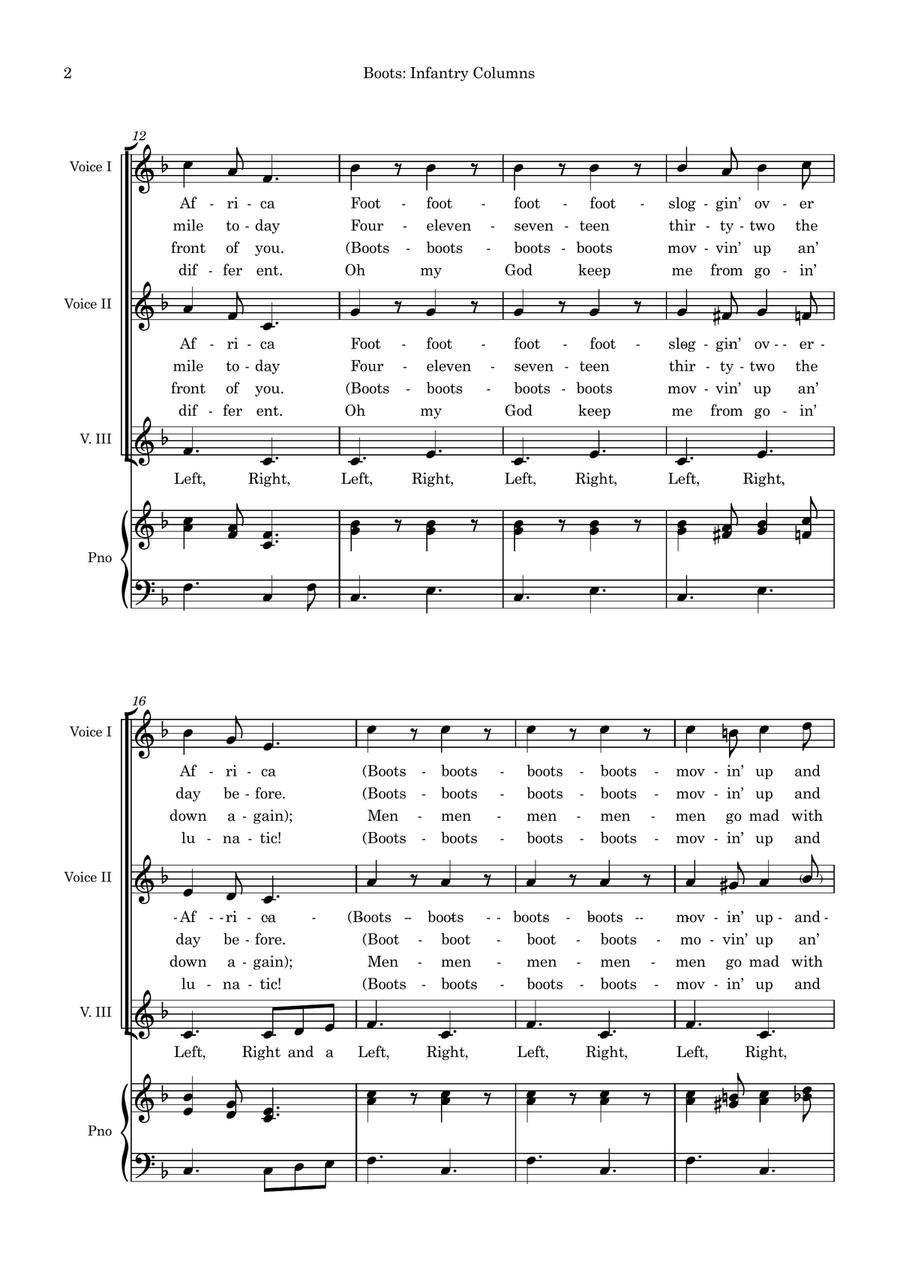 Boots: Infantry Columns Boots: Infantry Columns Women's Choir scores gallery preview page 4