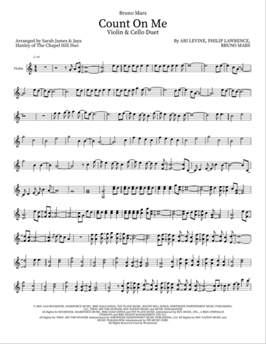 Count On Me String Duet scores gallery preview page 4