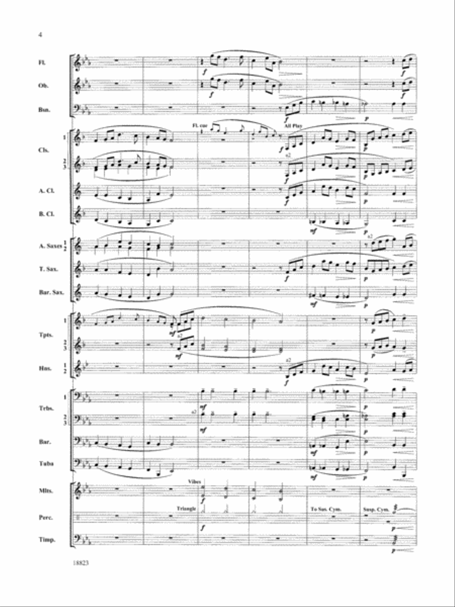 Irish Ayre for Winds: Score Concert Band scores gallery preview page 4