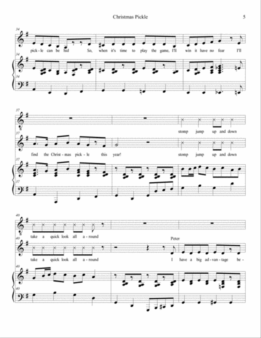 Christmas Pickle Voice Solo scores gallery preview page 5