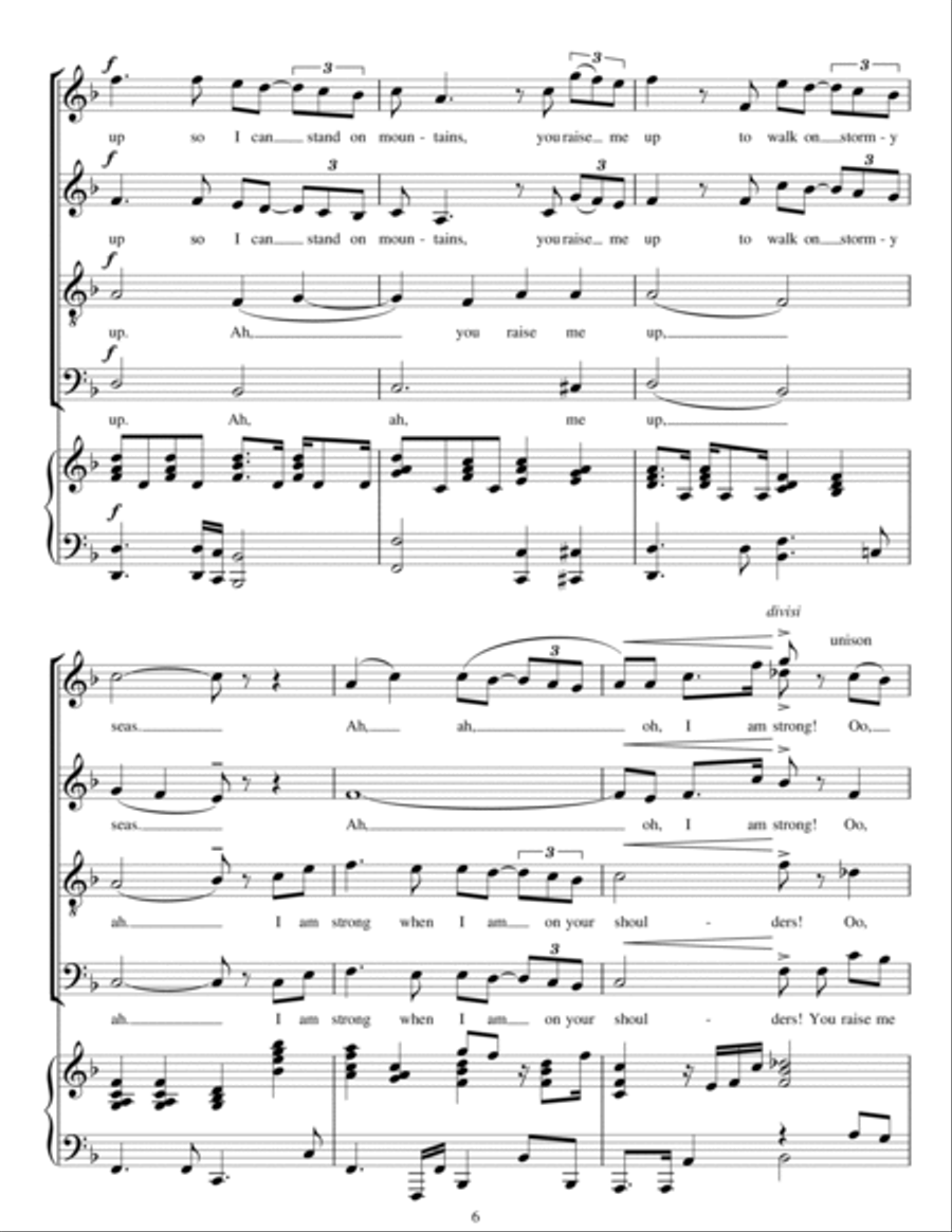 You Raise Me Up You Raise Me Up 4-Part scores gallery preview page 6