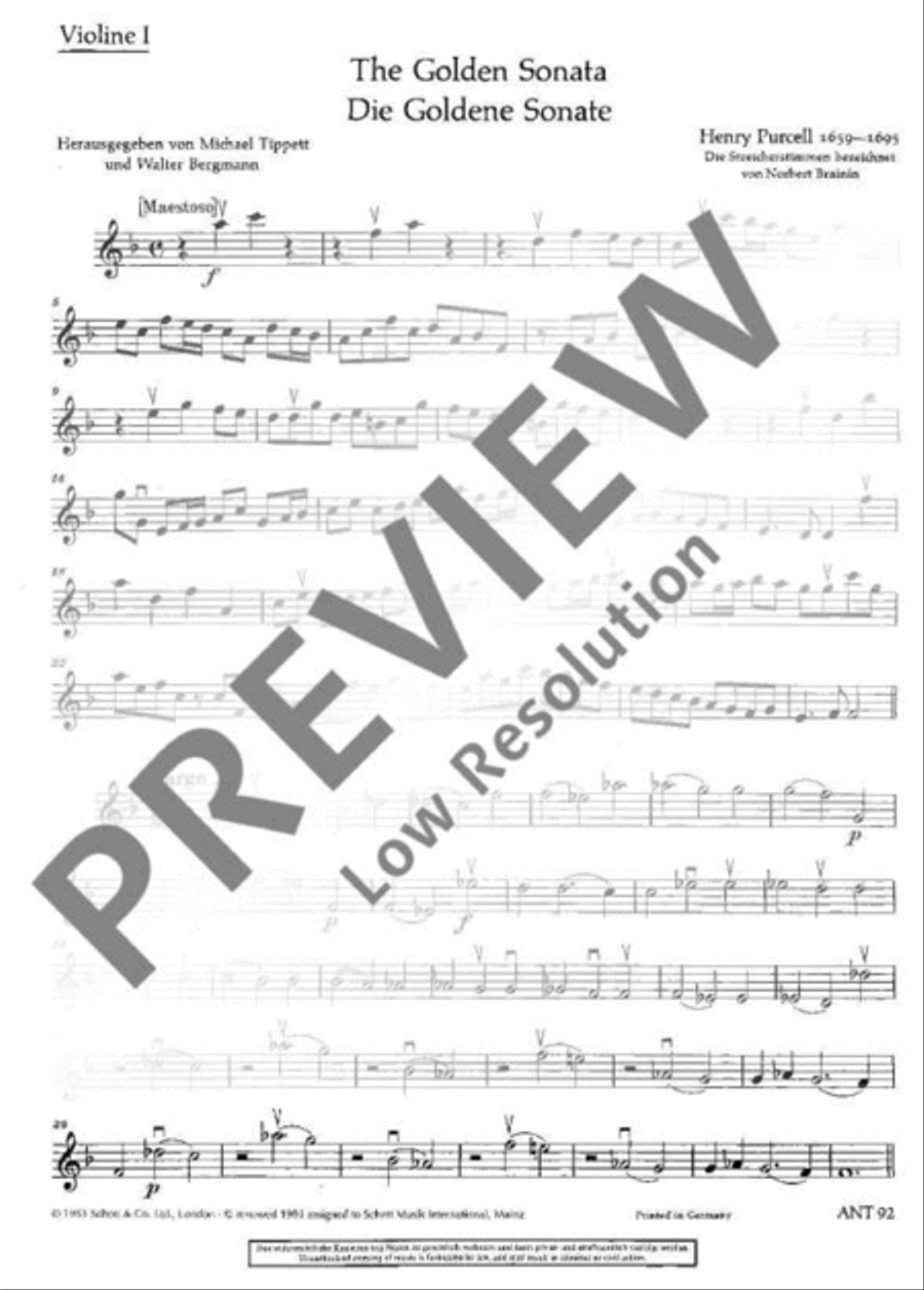 The Golden Sonata Violin scores gallery preview page 2