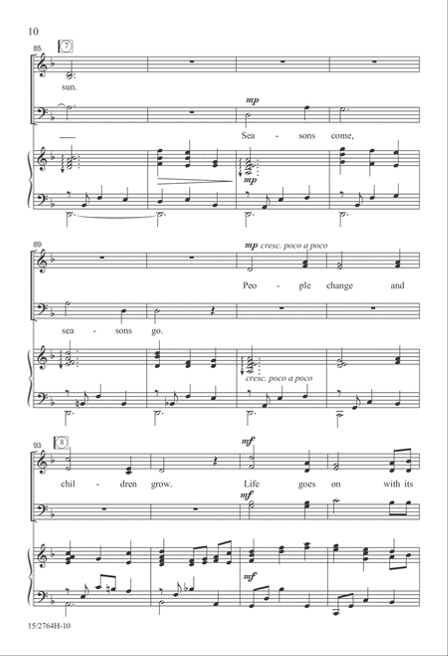 Seasons Come, Seasons Go 4-Part scores gallery preview page 10