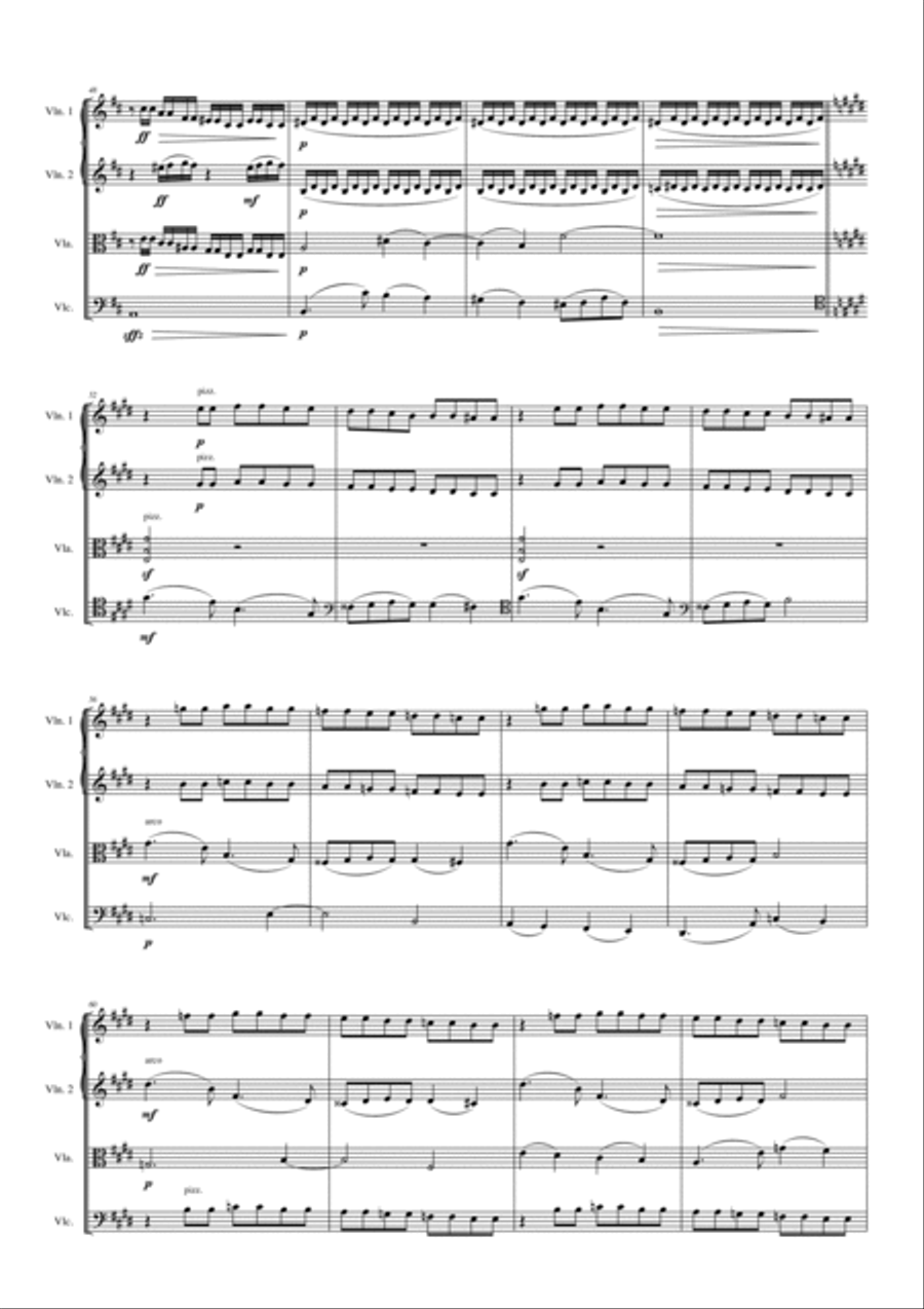Filiberto PIERAMI: QUARTETTO (op.22) (ES 104) String Quartet scores gallery preview page 6