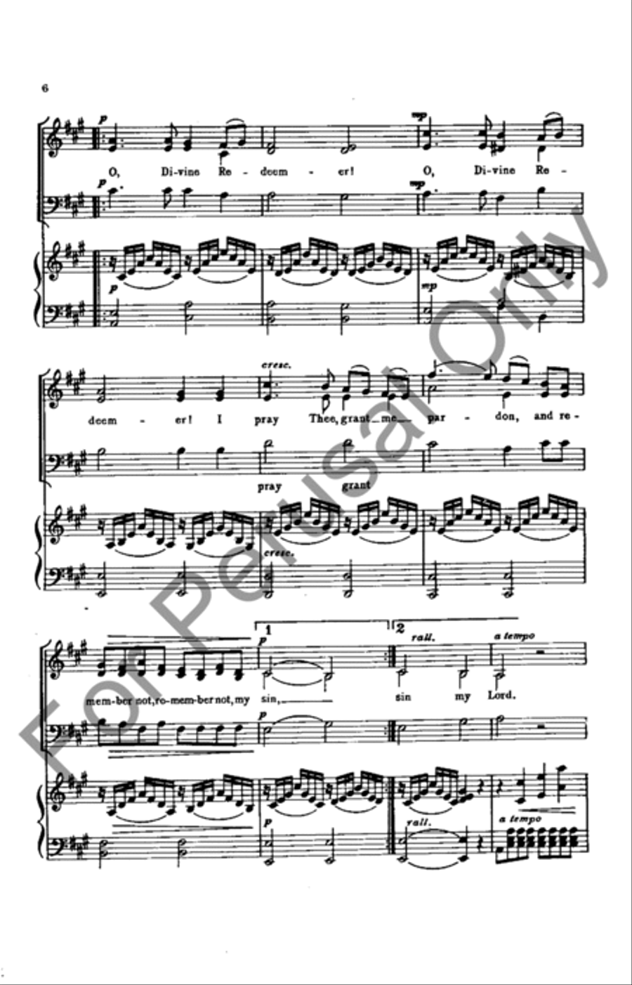 O Divine Redeemer O Divine Redeemer 3-Part scores gallery preview page 5