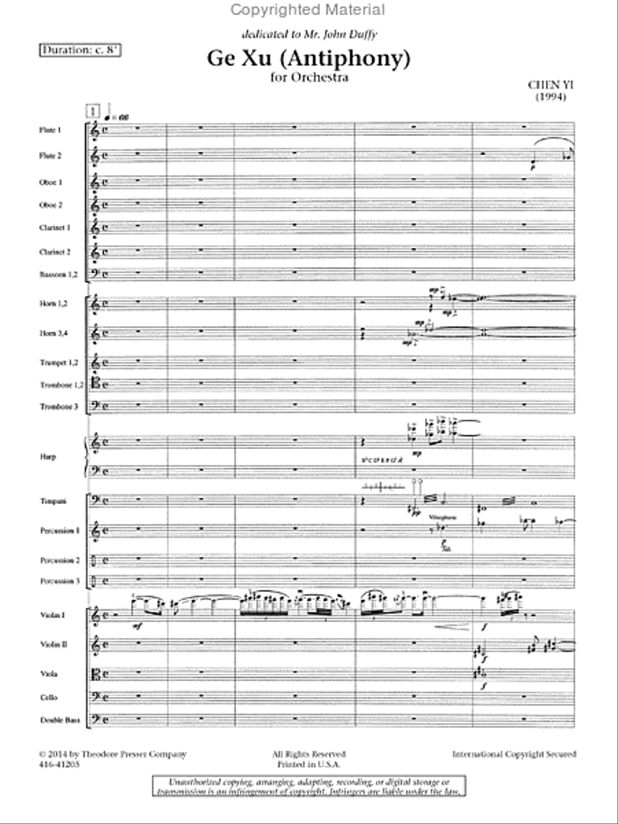 Ge Xu Orchestra scores gallery preview page 2
