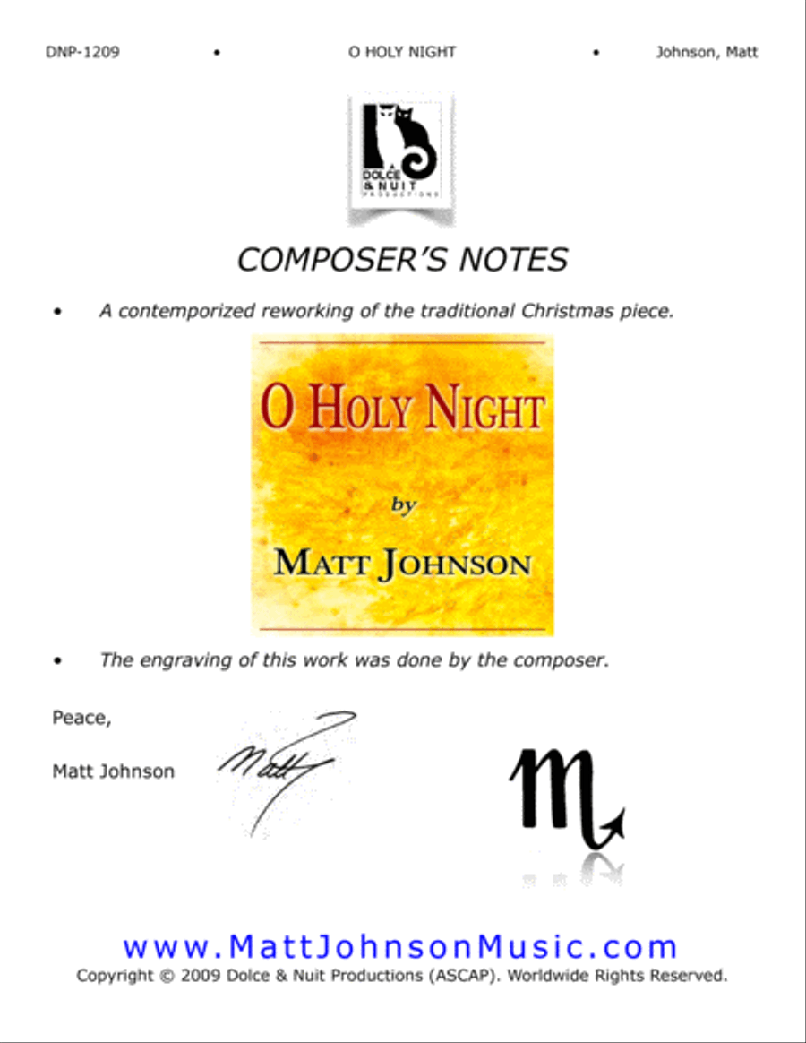 O HOLY NIGHT-new melodic and harmonic arrangement; Performance Tracks available Medium Voice scores gallery preview page 2