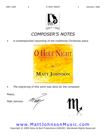 O HOLY NIGHT-new melodic and harmonic arrangement; Performance Tracks available image number null