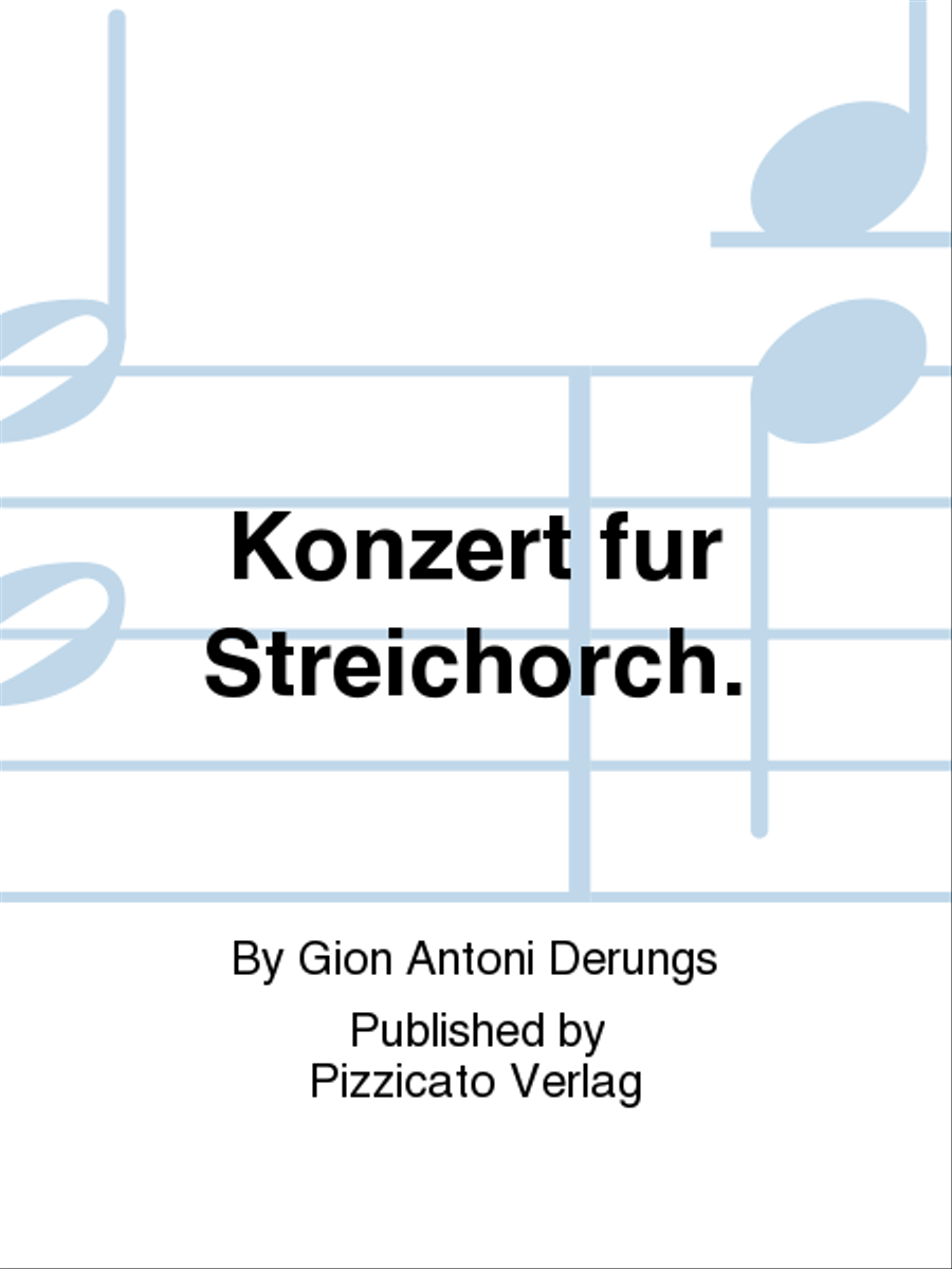 Konzert fur Streichorch. String Orchestra scores gallery preview page 1