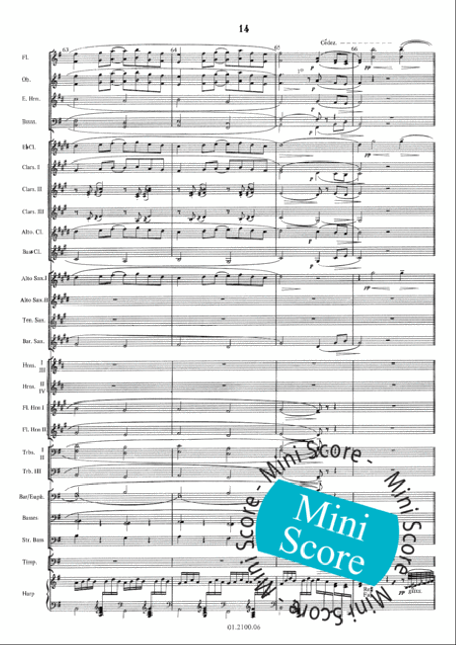 Pavane Pour une Infante Defunte Concert Band scores gallery preview page 18