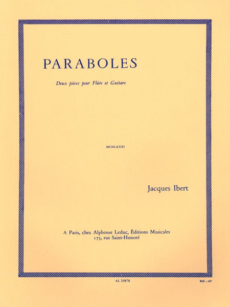 Paraboles (flute and Guitar)