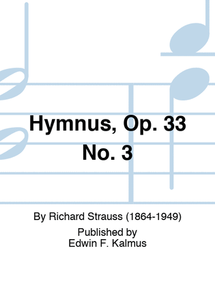Book cover for Hymnus, Op. 33 No. 3