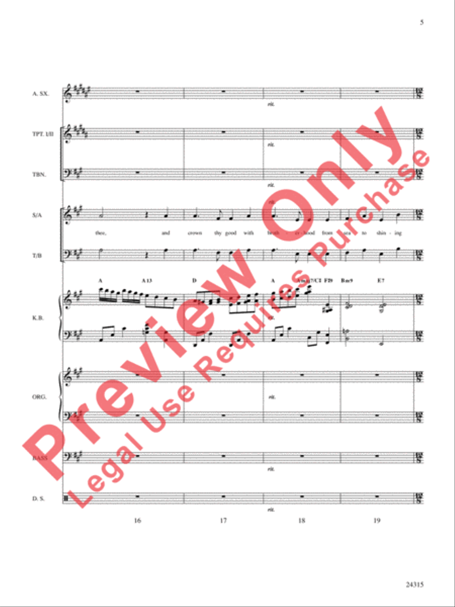 America, the Beautiful America, the Beautiful Choir scores gallery preview page 6