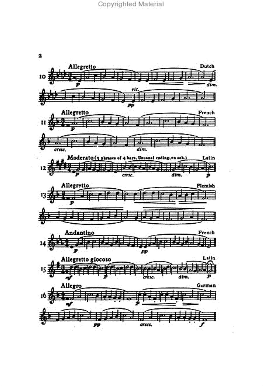 Folk Song Sight Singing Book 1 Classroom Materials scores gallery preview page 3