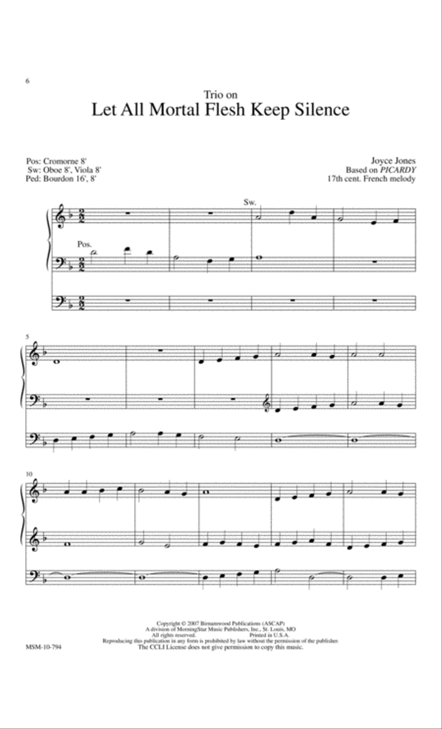 Praise to the Lord: Accessible Hymn Settings for Organ Organ Solo scores gallery preview page 4