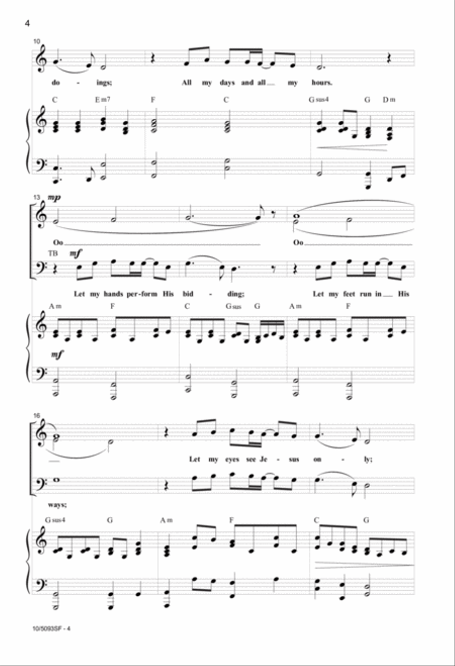 All for Jesus All for Jesus 4-Part scores gallery preview page 3