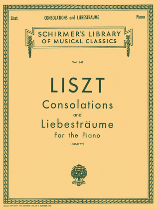Book cover for Consolations and Liebesträume