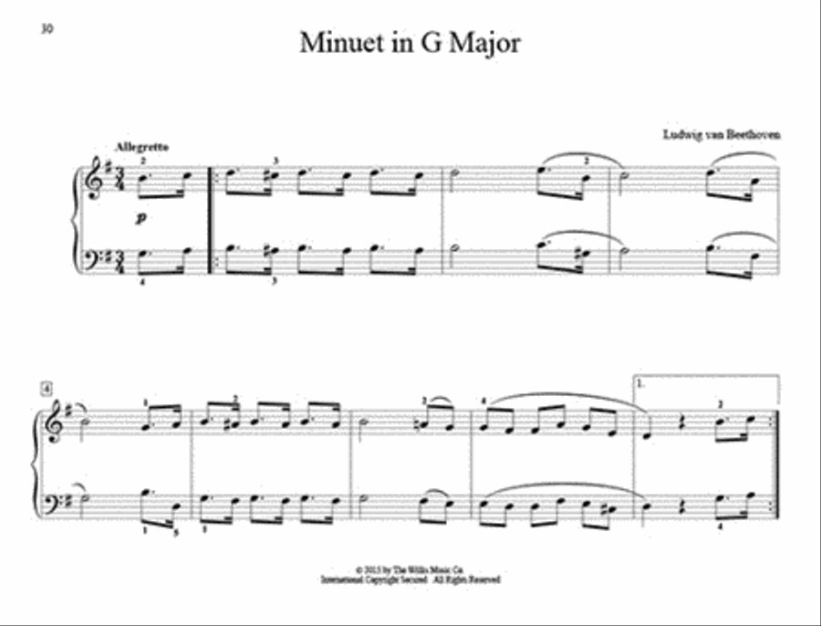 John Thompson's Easiest Piano Course: First Beethoven Piano Method scores gallery preview page 6