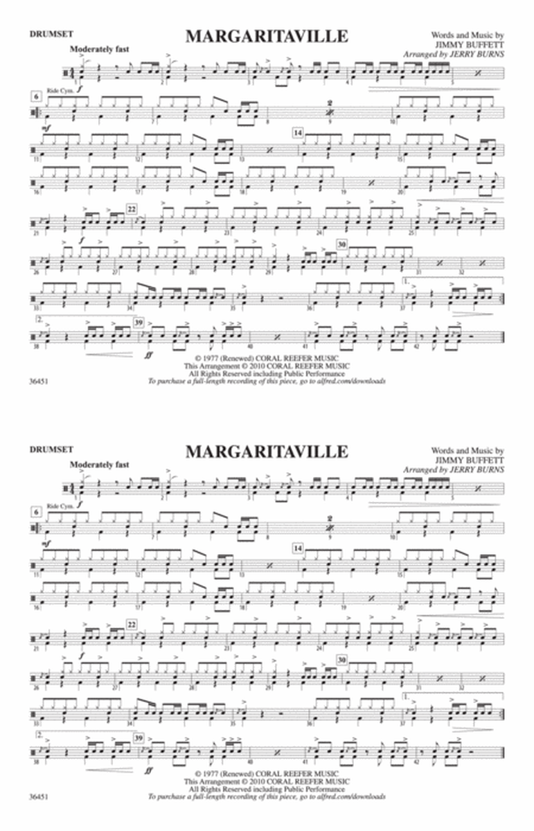 Margaritaville: Drumset