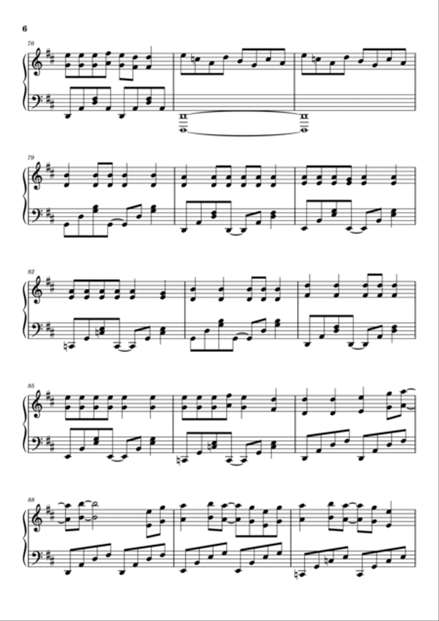 We Didn't Start The Fire Piano Solo scores gallery preview page 6