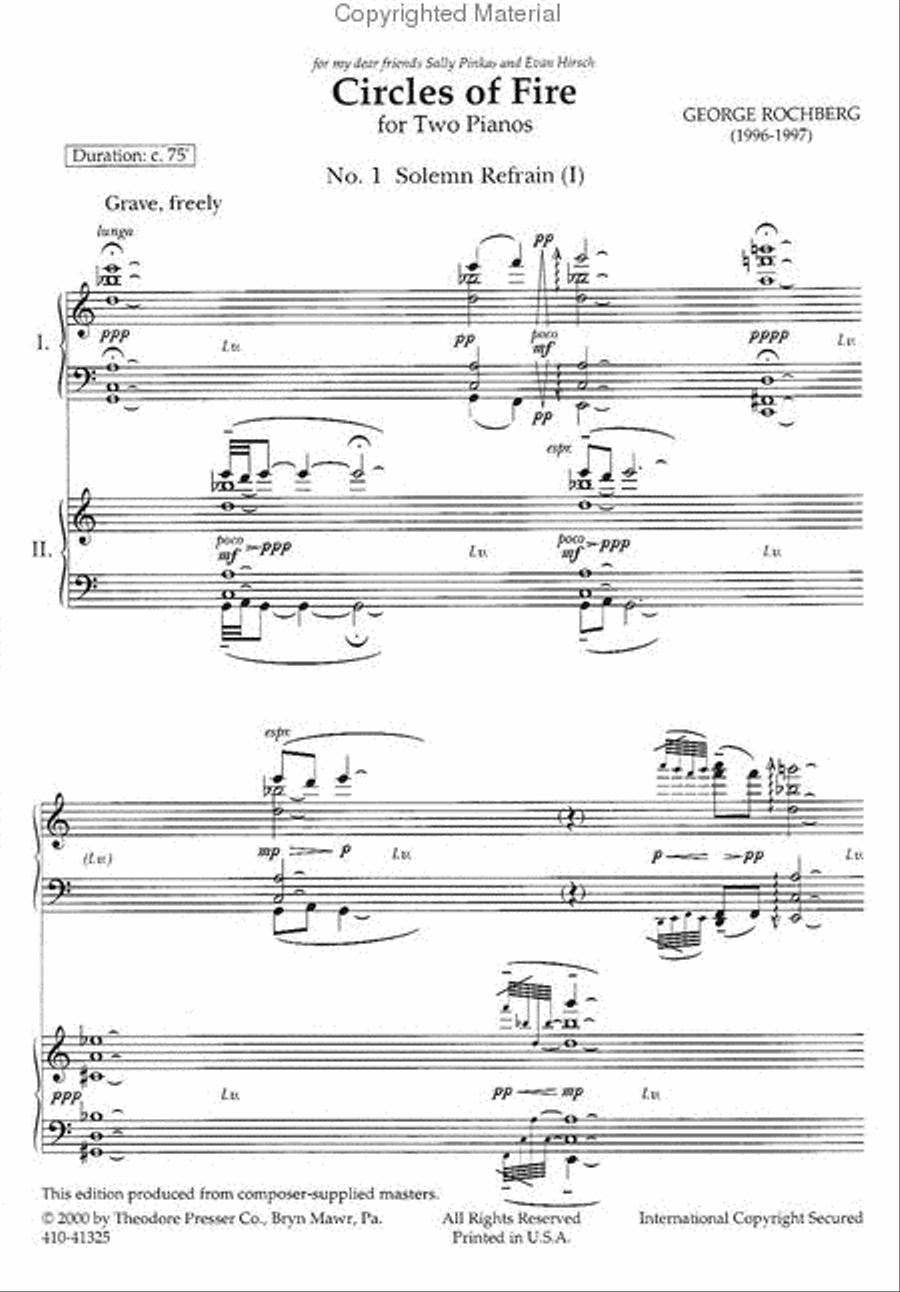 Circles of Fire Chamber Music scores gallery preview page 2