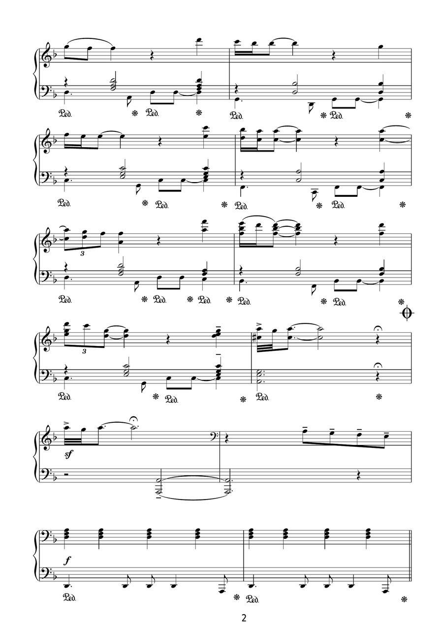 The Lonely Shepherd Piano Solo scores gallery preview page 2