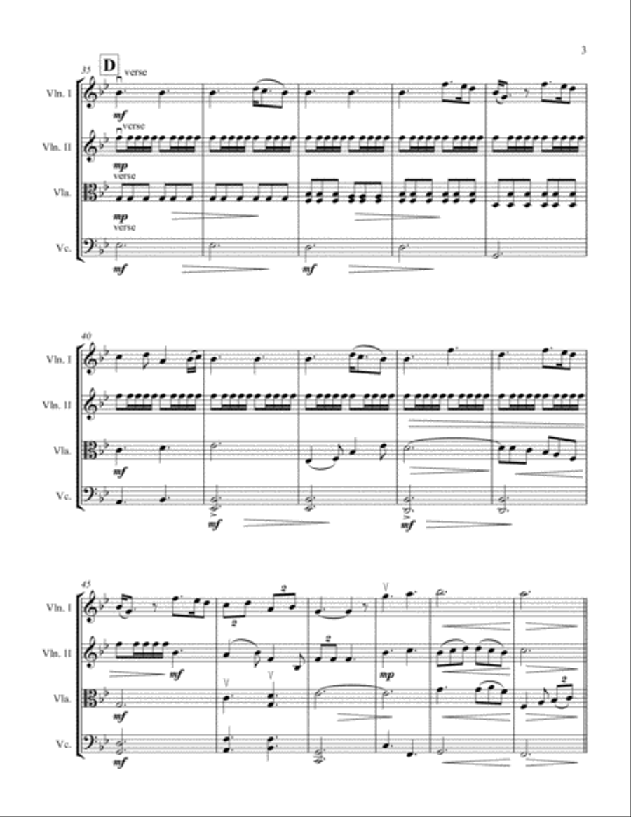 A Thousand Years A Thousand Years String Quartet scores gallery preview page 3