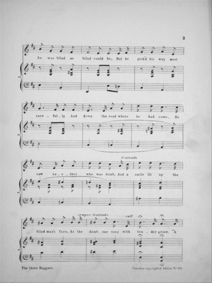 The Three Brothers. Song Voice scores gallery preview page 3