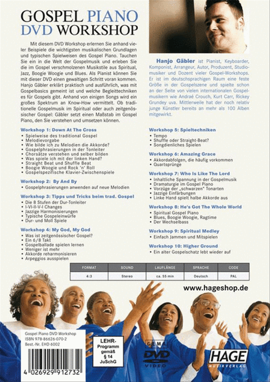 Gospel Piano DVD Workshop Piano Method scores gallery preview page 2