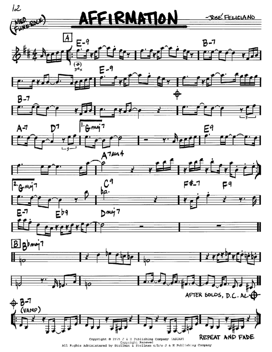 Affirmation Piano scores gallery preview page 1