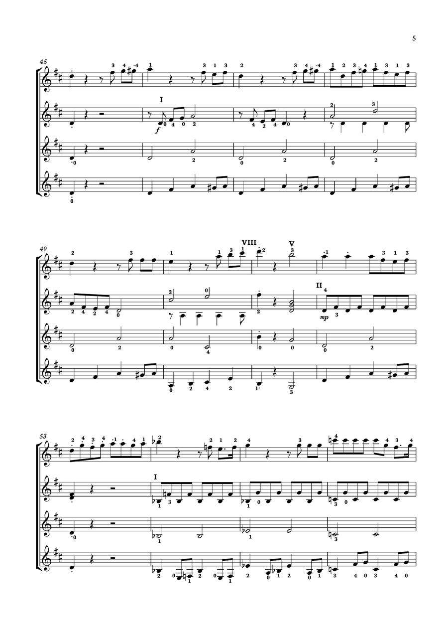 Shaun The Sheep Guitar Ensemble scores gallery preview page 5