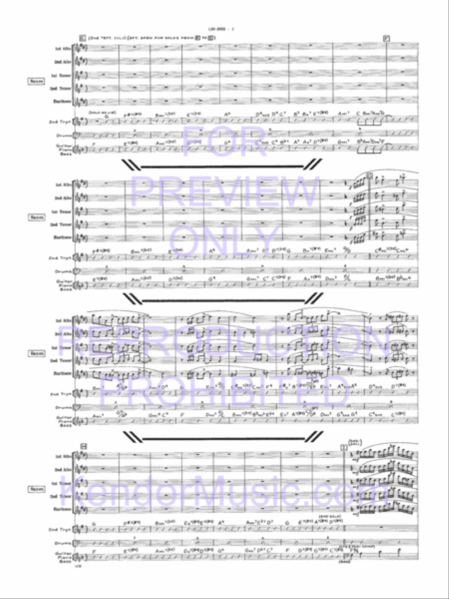 Low-Down Jazz Ensemble scores gallery preview page 4