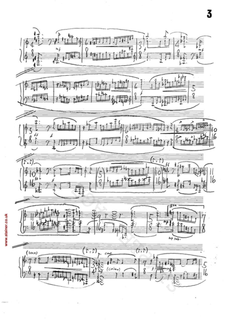 Piano Sonata No. 2 Piano Solo scores gallery preview page 3