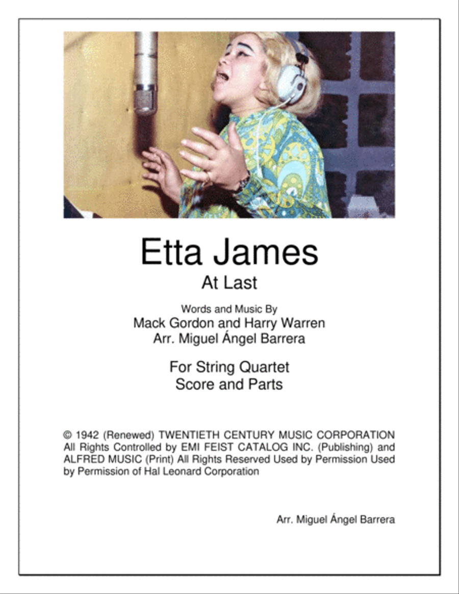 At Last String Quartet scores gallery preview page 1