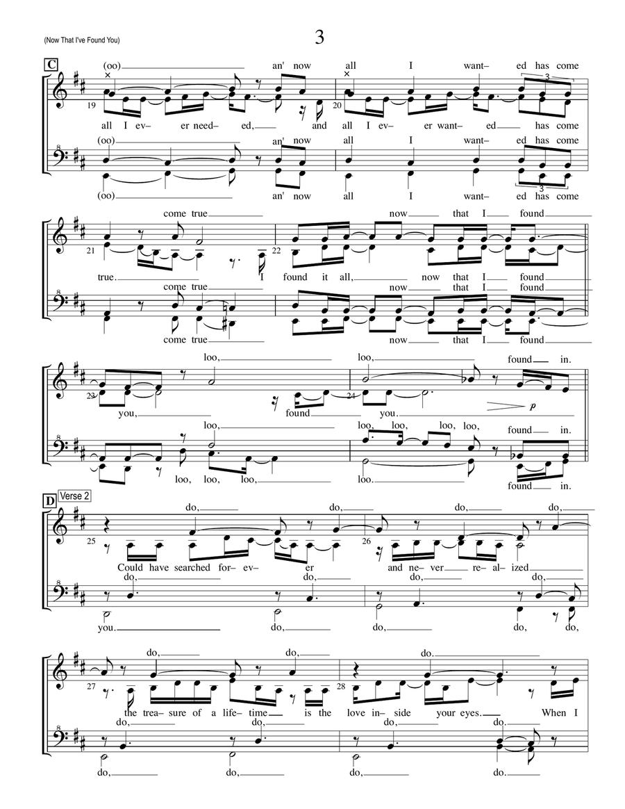 Now That I Found You SSAA scores gallery preview page 3