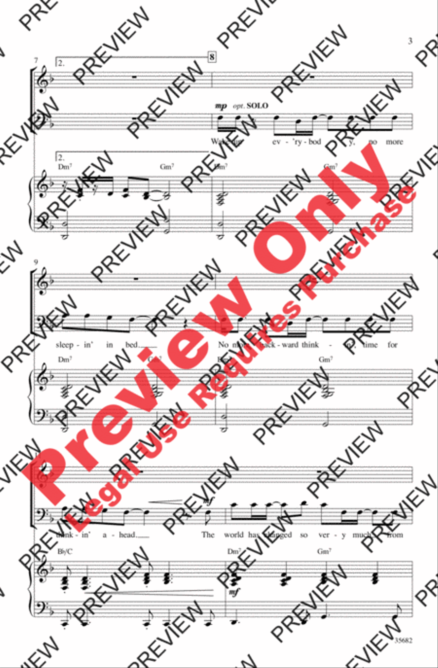 Wake Up Everybody 3-Part scores gallery preview page 3