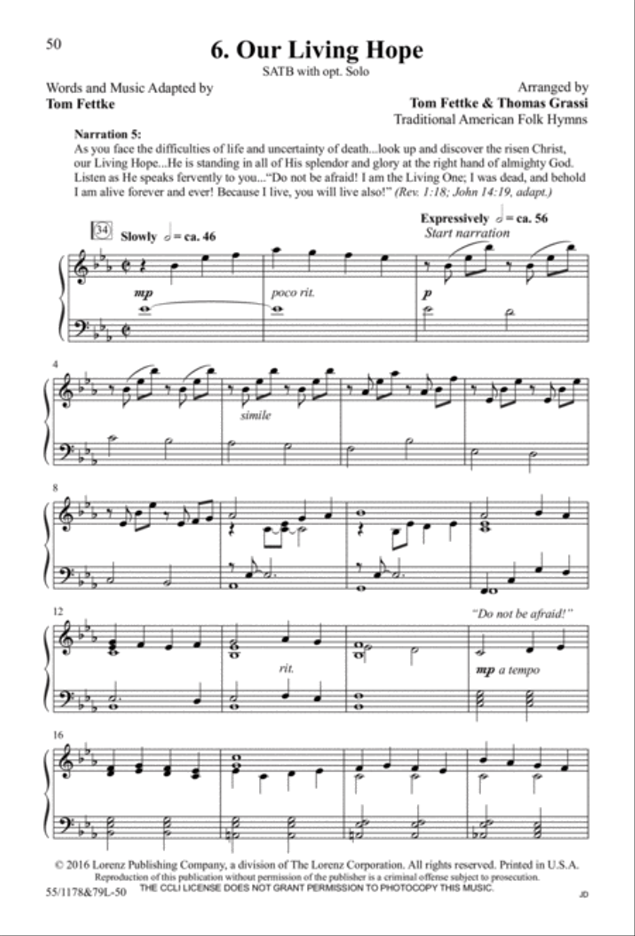 A Living Hope - SATB with Performance CD 4-Part scores gallery preview page 17